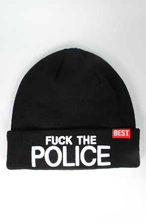 Fuck The Police Black Beanie GF
